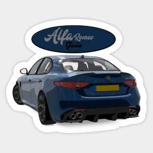 ALFA ROMEO Giulia Blue Back Sticker